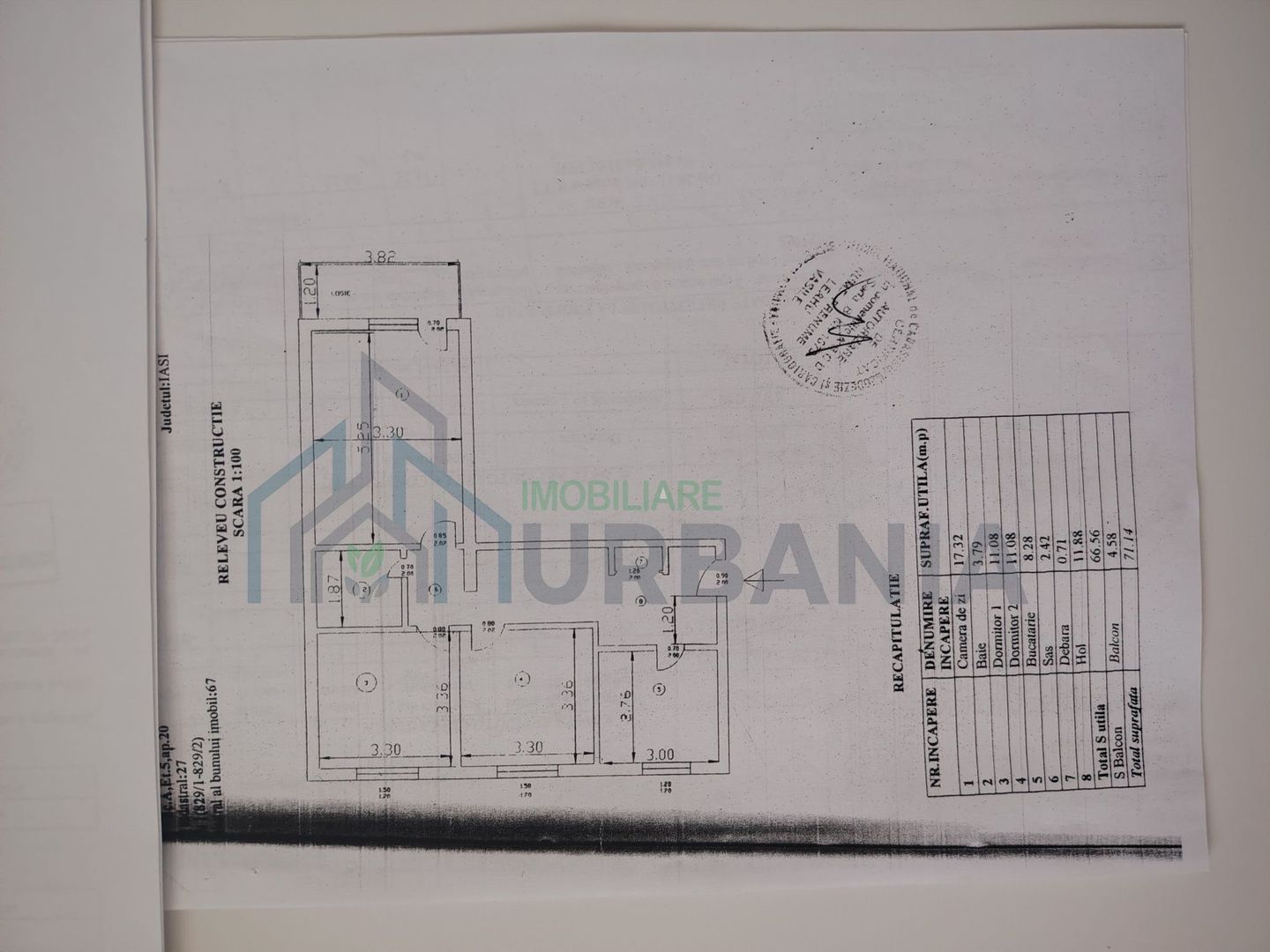 Apartament 3 camere, zonă centrală, lângă semafoare, bloc M2, etaj 5, Pașcani - Poză 1
