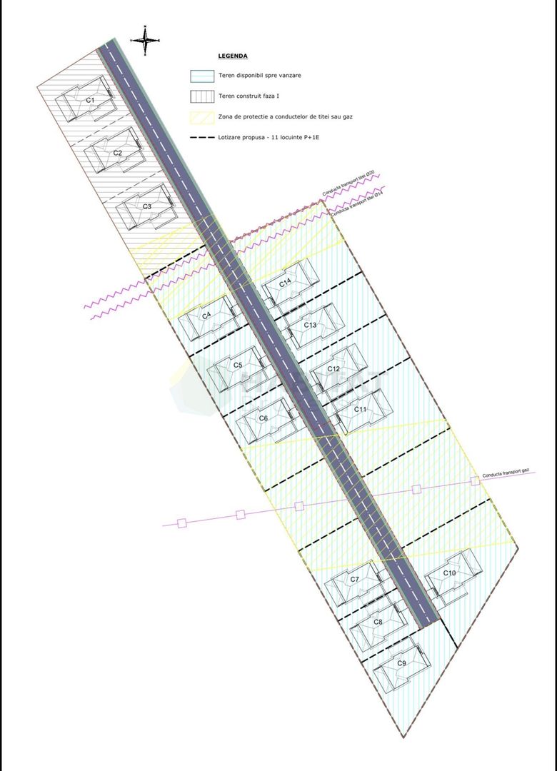 Teren autorizat 11 vile în Corbeanca, lângă Padure - Poză 3
