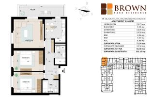 Apartament nou langa parc Tudor Arghezi, 3 camere, spatios, Sector 4 - Schiță 10