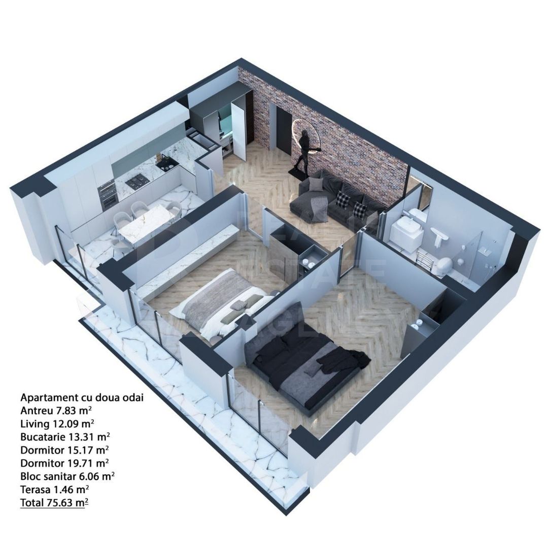 Vânzare apartament 2 dormitoare șoseaua Hîncești, Telecentru - Poză 1