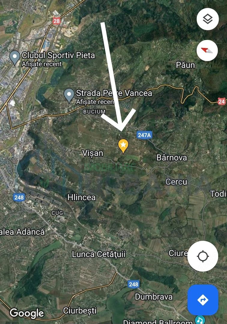Teren intravilan de vanzare in sat Visan, comuna Barnova, judetul Iasi - Poză 1