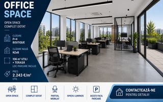 Office space | 100 m² | Clădire  NzeB | Loc Parcare | Terasa amenajata - Poză 1