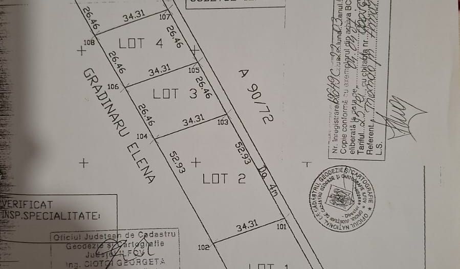 Teren de vanzare Bragadiru 1000 mp Str Diamantului - Poză 1