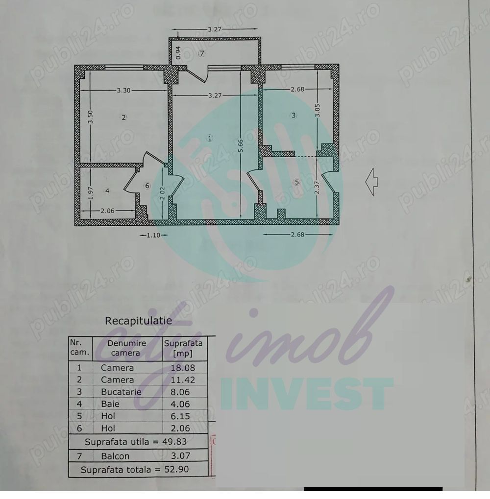 2 Camere Mobilat și Utilat 13 Septembire- Sebastian Posibilitate centrală - Poză 3