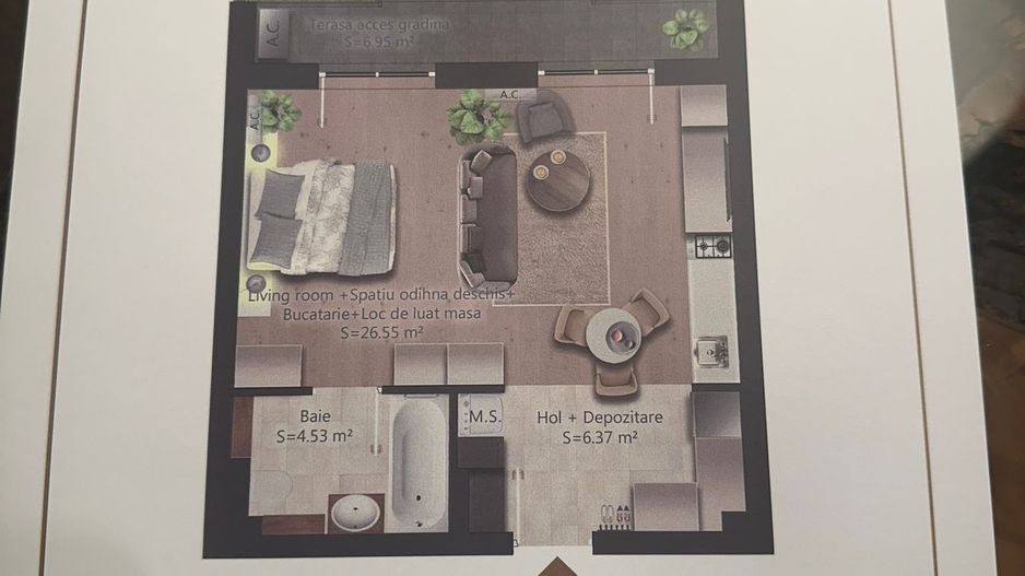 Apartament tip studio Pipera - Poză 8