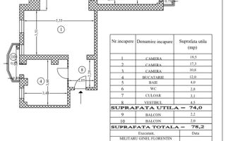 OPORTUNITATE | APARTAMENT 3 CAMERE  | MALL VITAN | BLOC 1990 - Schiță 7