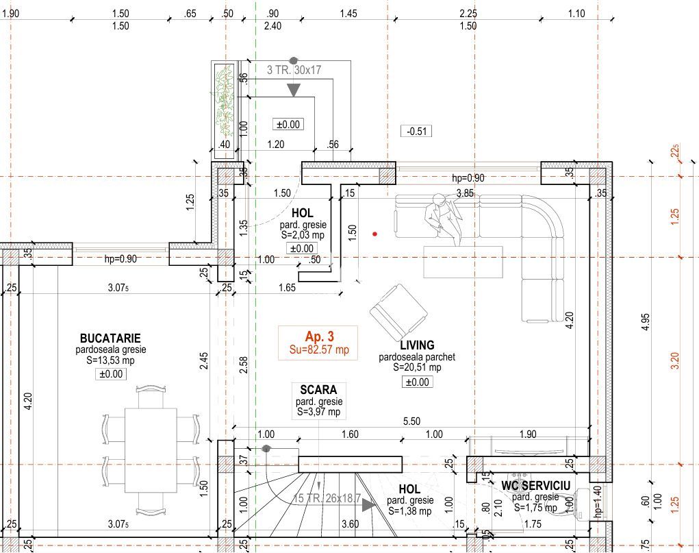 Casa in Arhitectilor la doar 172 000euro. Sibiu - Schiță 9