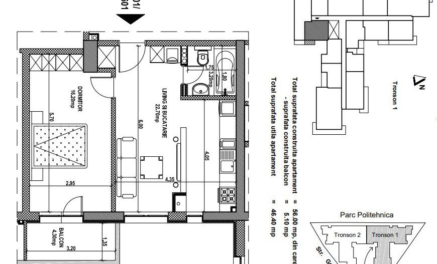APARTAMENT DE LUX 3 CAMERE GROZAVESTI BLOC 2017 - Poză 20
