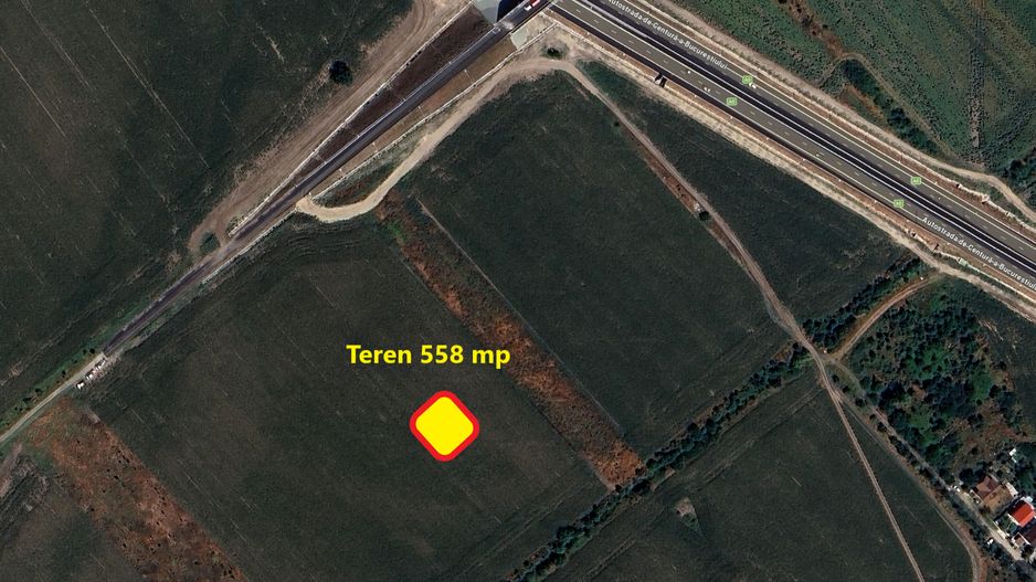 Teren  de vanzare, 558mp Bragadiru, zona de case,langa Centura A0 - Poză 3