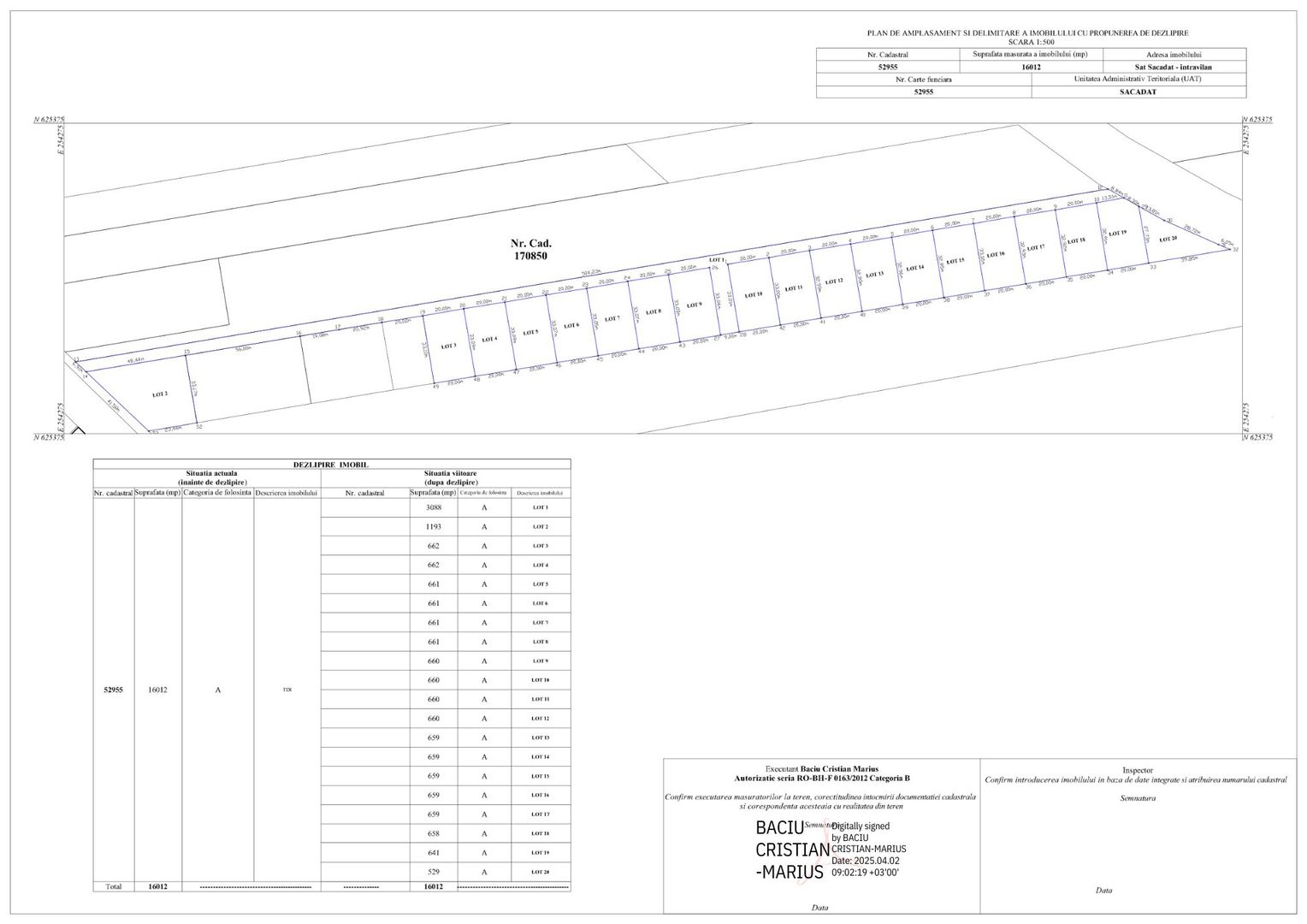 Parcele teren intravilan pt. casă -14500 Euro (neg). Comision 0 - Poză 3