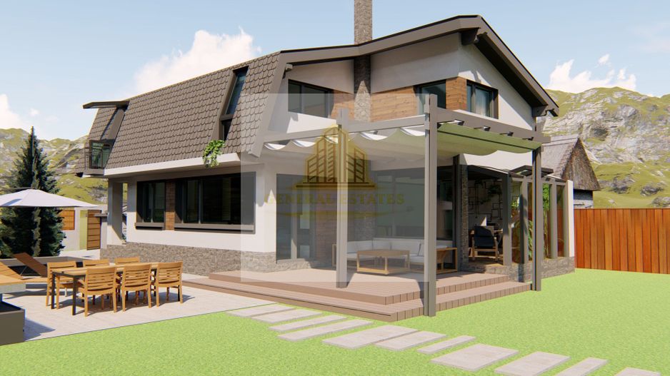 Casa moderna la rosu in Cristian - Poză 2