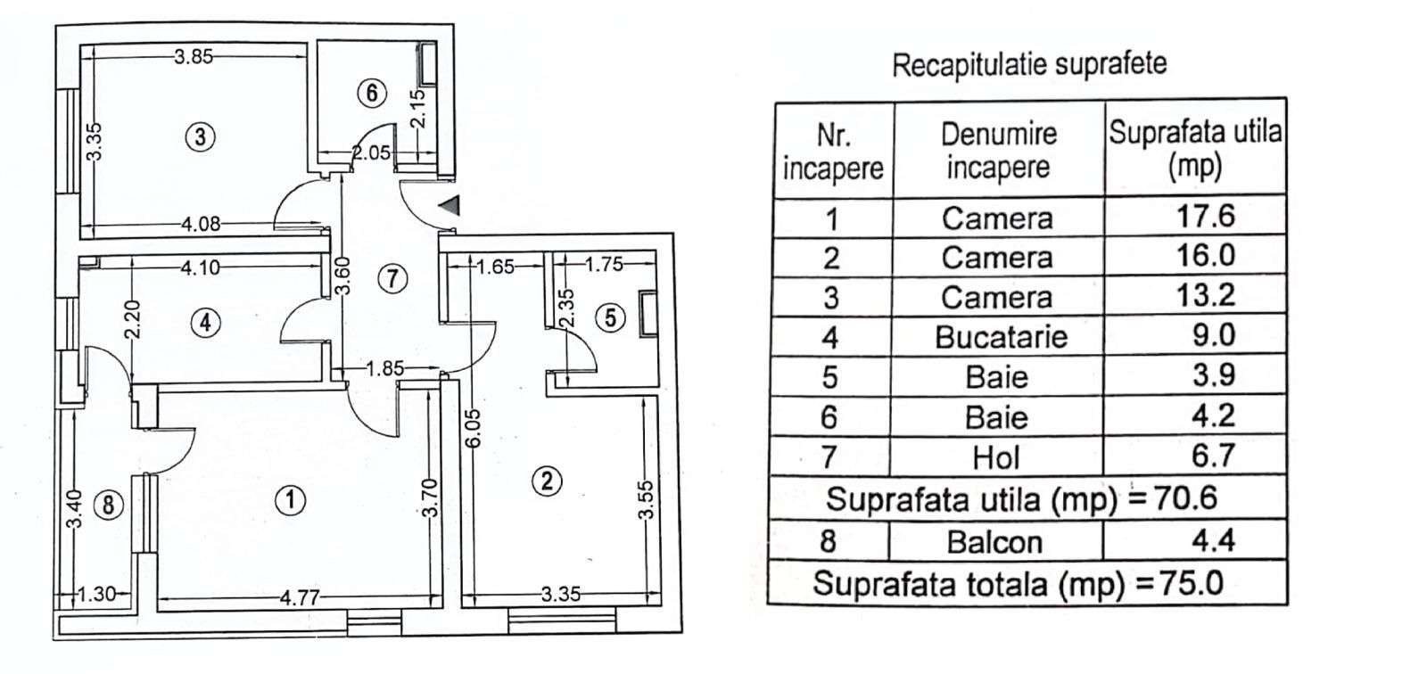 APARTAMENT DE LUX 3 CAMERE & BOXA  | 75MP | EXIGENT PLAZA | FINISAJE PREMIUM - Poză 15