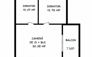 Apartament cu 3 camere/59mp/TERASA 36MP/CF/imobil NZEB/TVA INCLUS. - Poză 2