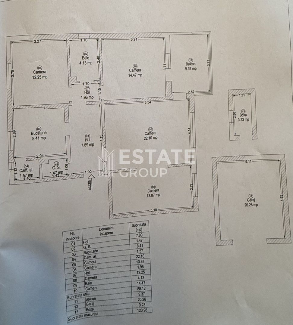 Apartament 4 camare, Punctele Cradinale - Poză 13