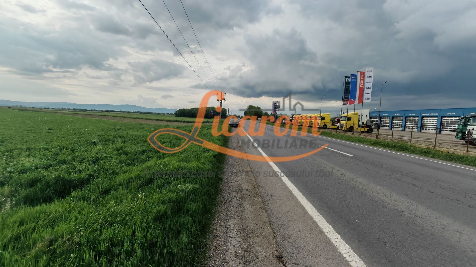 Teren Stupini Calea Feldioarei 11800 mp,25 euro/mp, front asfalt-DN13 - Poză 3
