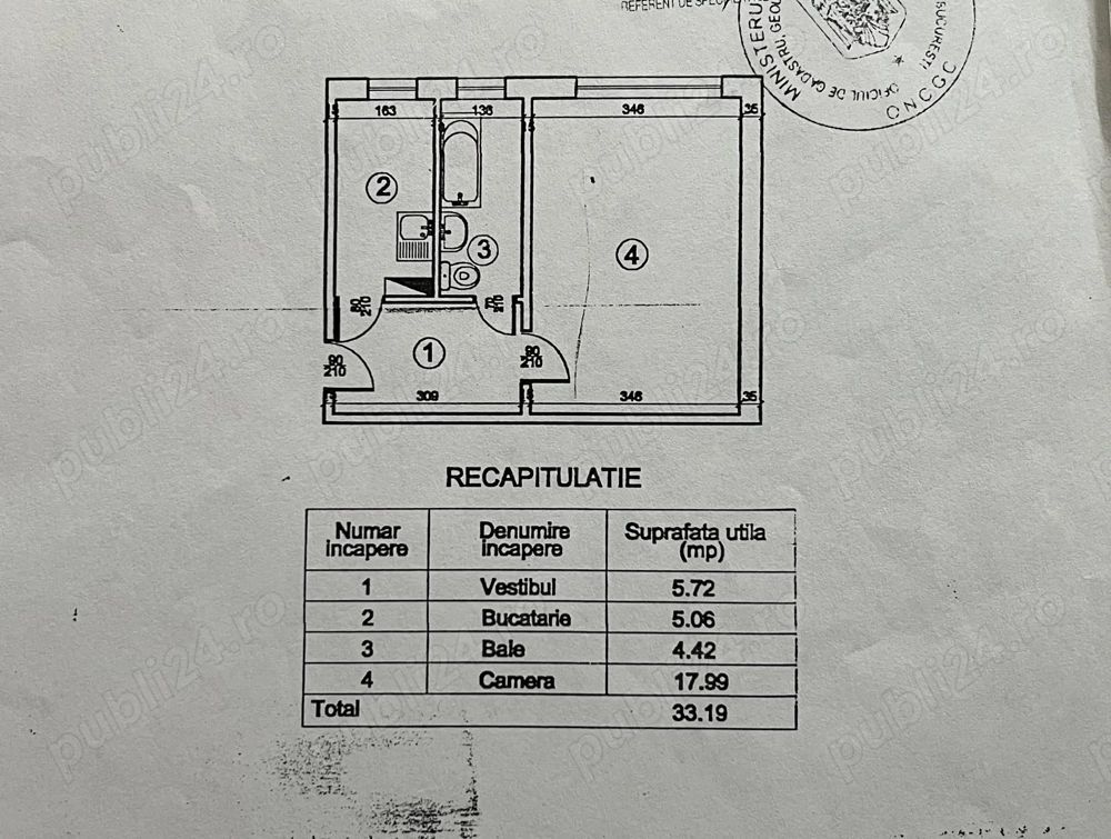 Vand garsoniera confort 1, Brancoveanu, vis-a-vis de spitalul Budimex - Poză 8