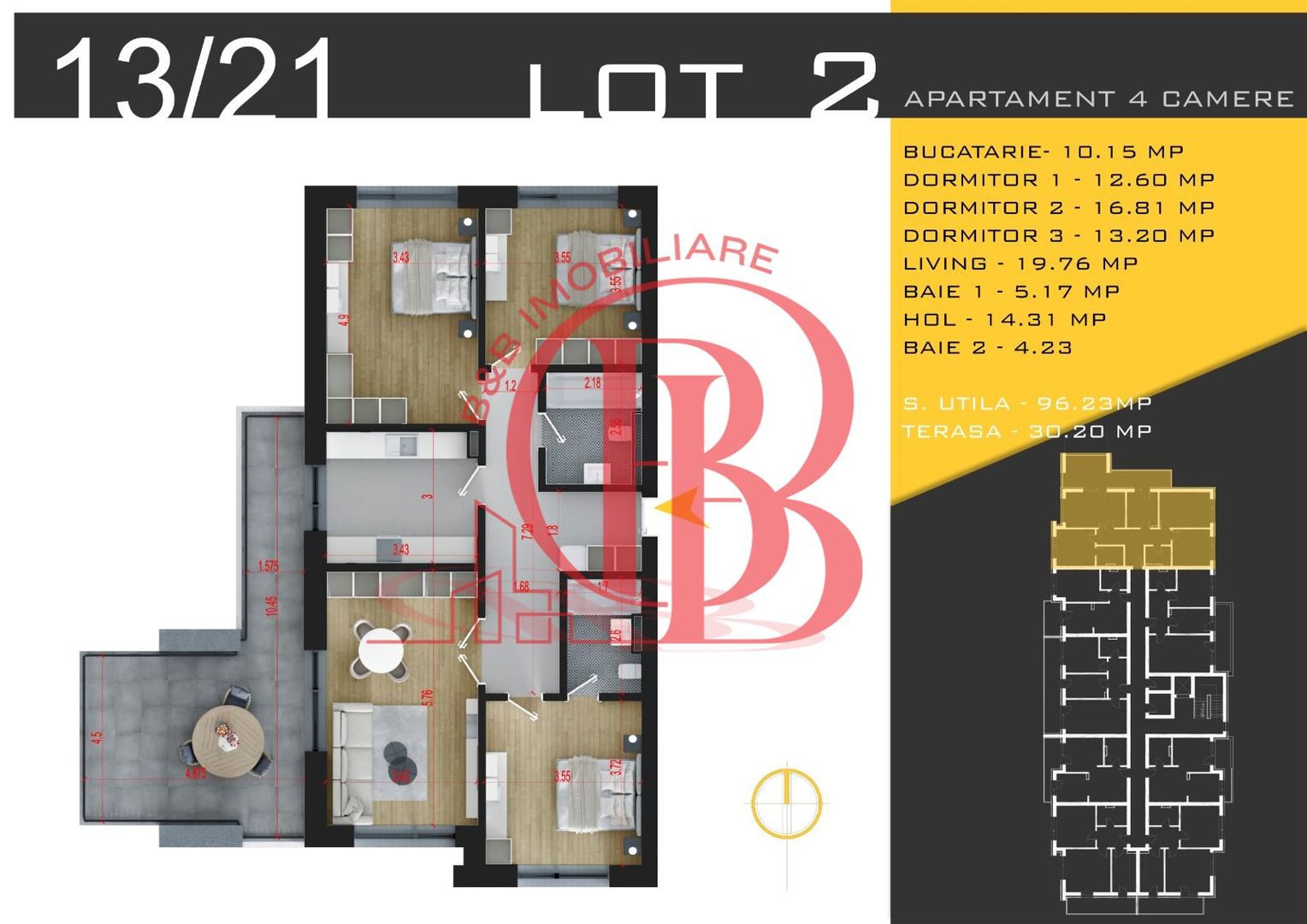 4 camere  Titan Pallady  Metrou Nicolae Teclu - Schiță 11
