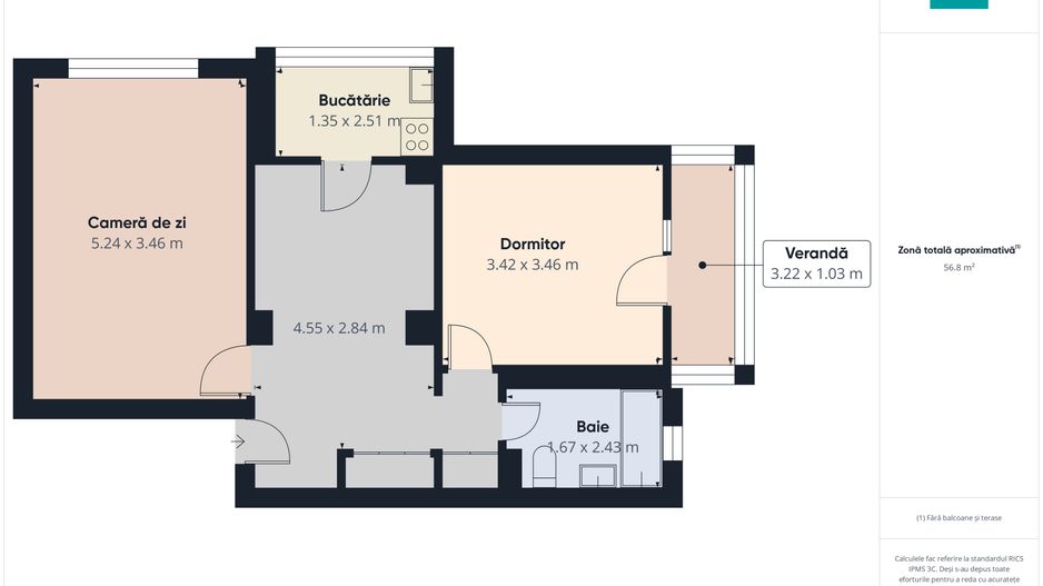 Decebal – PB 3 camere renovat modern - Poză 10
