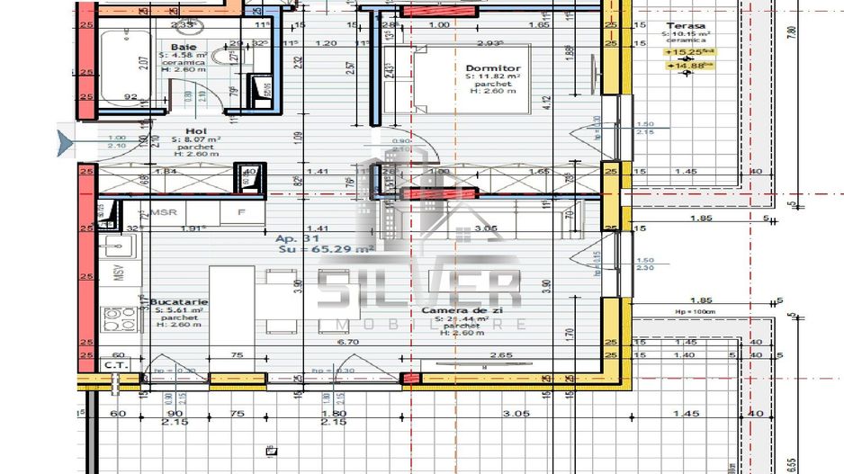 Apartamente 2 - 3 camere finisate in Floresti, zona Somesului - Poză 15