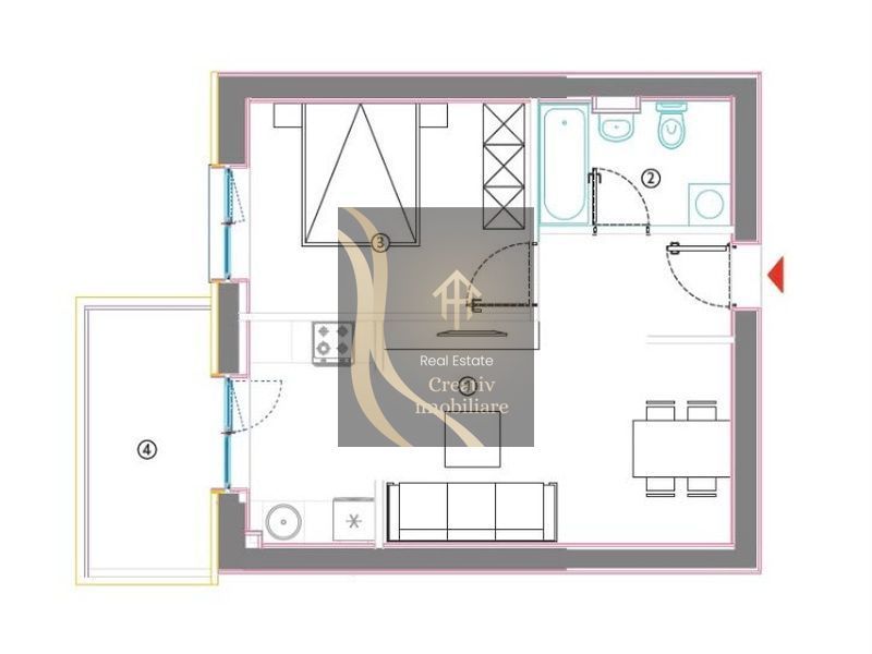 DIRECT PROPRIETAR - Apartament 2 Camere - Ansamblul Hils Titanium - Poză 11