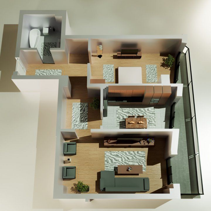 Exclusiv - Tomis Nord /Perpetum Residence III -  Apartamente cu 2 și 3 camere, confortul la care ai visat! - Poză 13