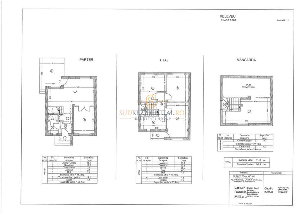 Vila excelenta tip duplex, P+1+Mansarda, Comuna Berceni - Schiță 6