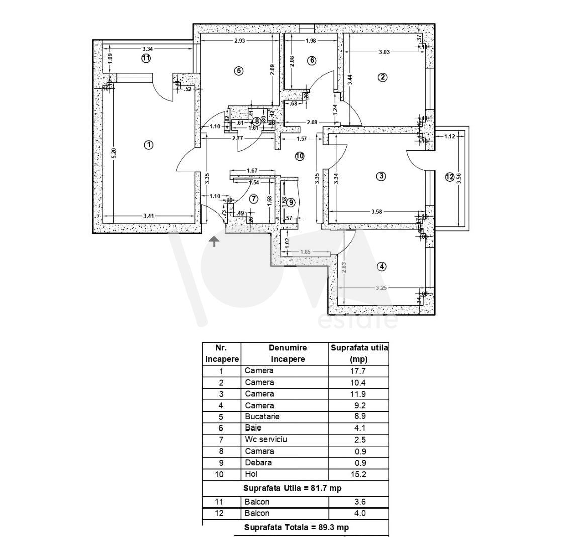 De vânzare: ap. 4 camere decomandat - necesită renovare - Tineretului - Poză 1
