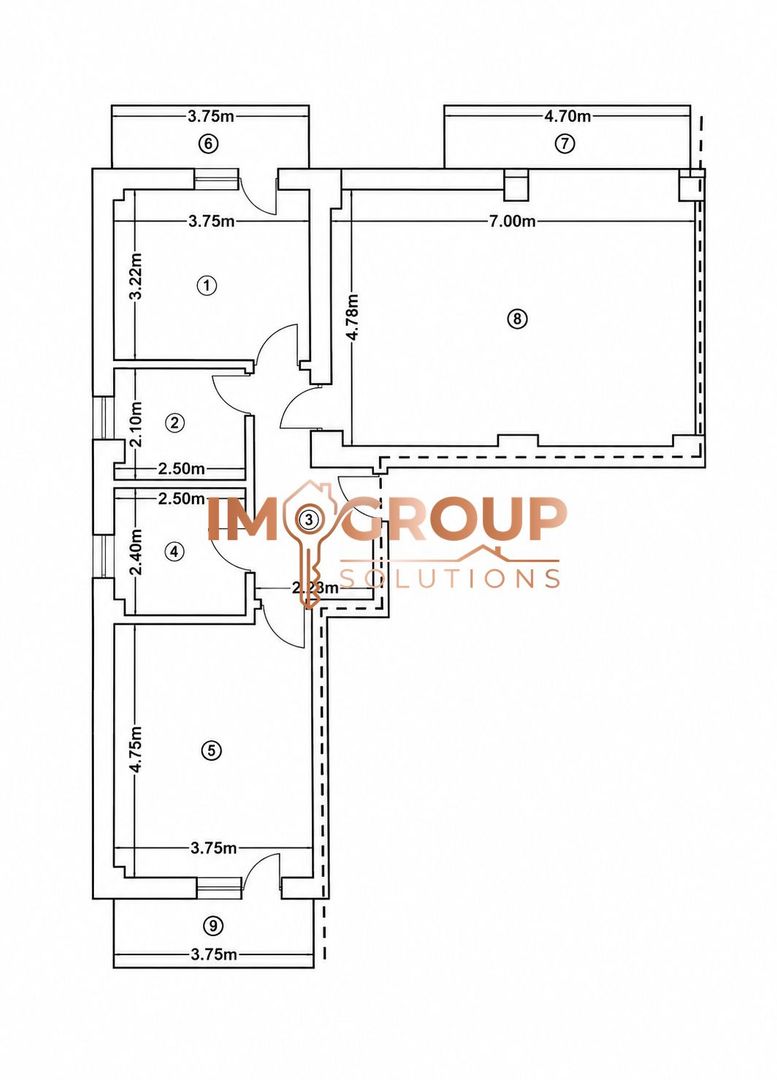 Apartament cu 3 camere Rediu - 97mp - loc de parcare - INTABULAT - 0% - Poză 3
