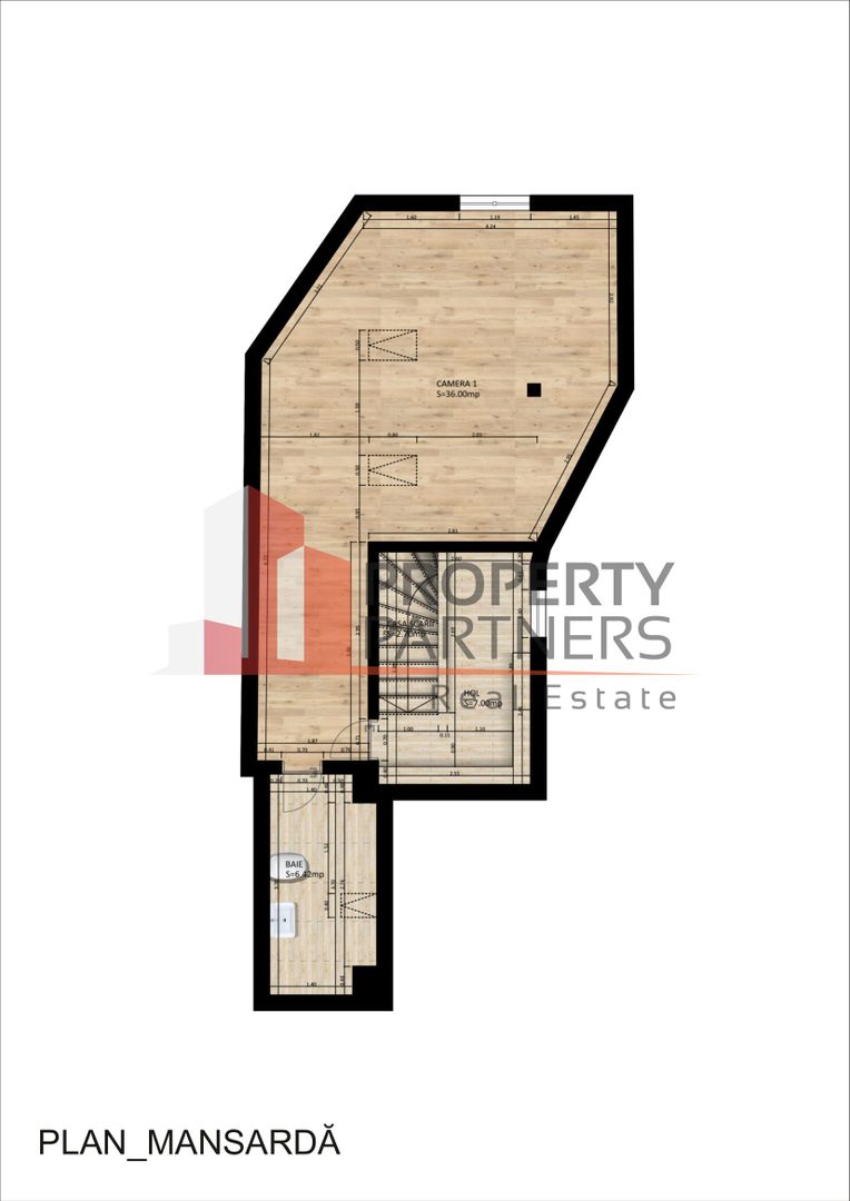 2 apartamente unite in casa in zona centrala, Unirii - Marasesti - Schiță 26