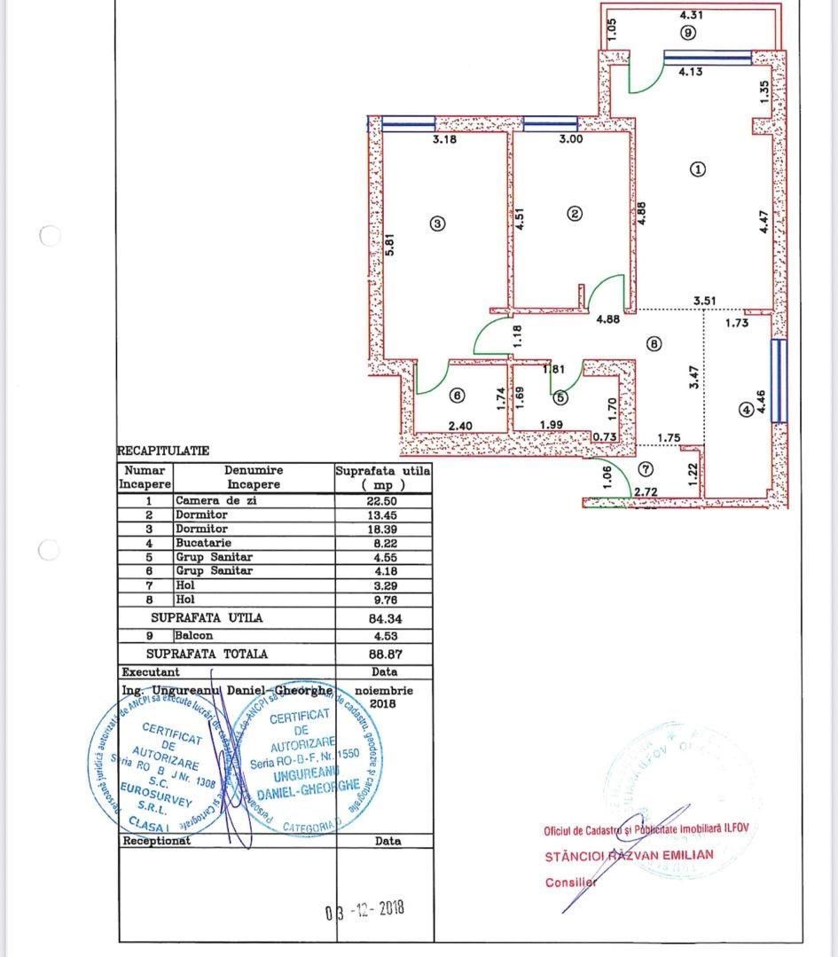 Apartament 3 camere 4city | Parcare | Mobilat - Poză 15