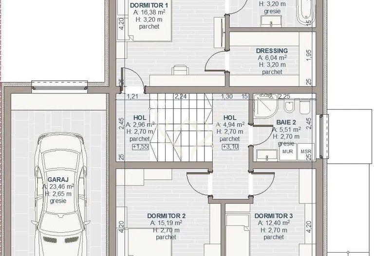 Casa individuala/cuplata prin ga, 221 mp utili, teren 523 mp - Poză 9