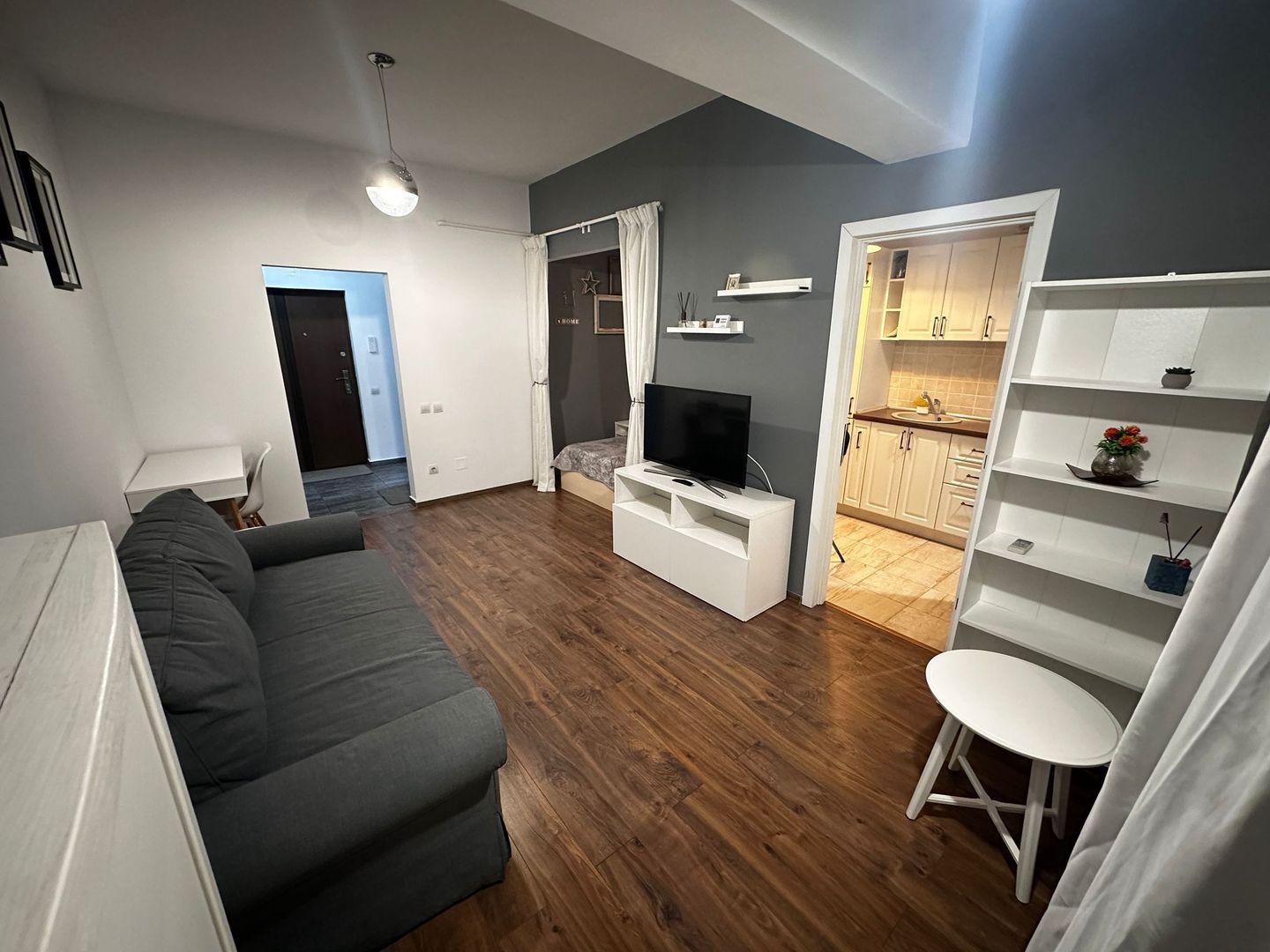 Garsoniera Studio Bloc NOU Metrou Dristor Mihai Bravu Centrala + Pat - Poză 6