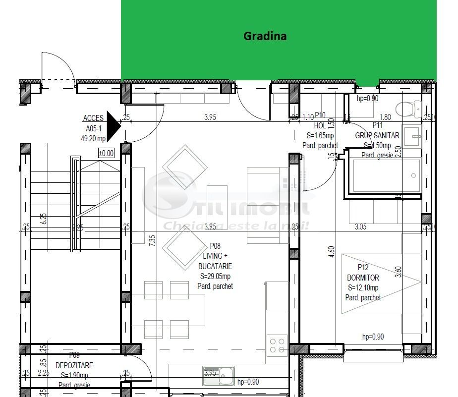 Apartament 2 camere + Terasa de 40mp - zona Rediu - Poză 7