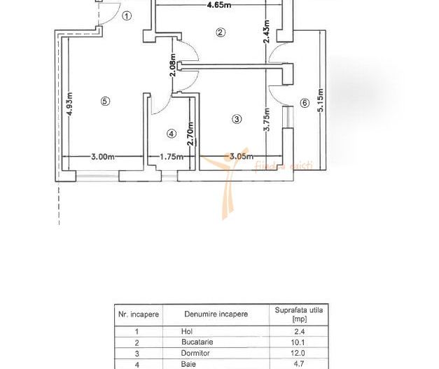 Apartament 2 camere decomandat, etaj intermediar + loc parcare, Rediu - Poză 8