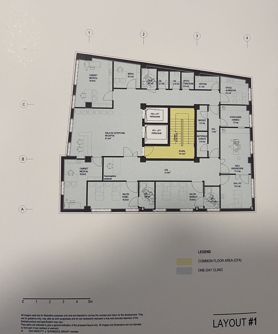 Central | Spații medicale | Lift targă | Acces persoane cu dizabilități | nZEB - Poză 2