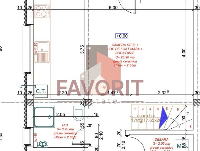 Duplex in Mosnita | La asfalt | Toate utilitatile | 4 camere - Schiță 20