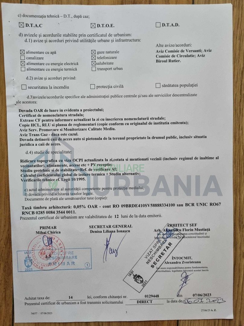 Teren intravilan în Galata, lângă Kaufland, parcele de 600-642 mp, de la 100 euro/mp - Poză 6