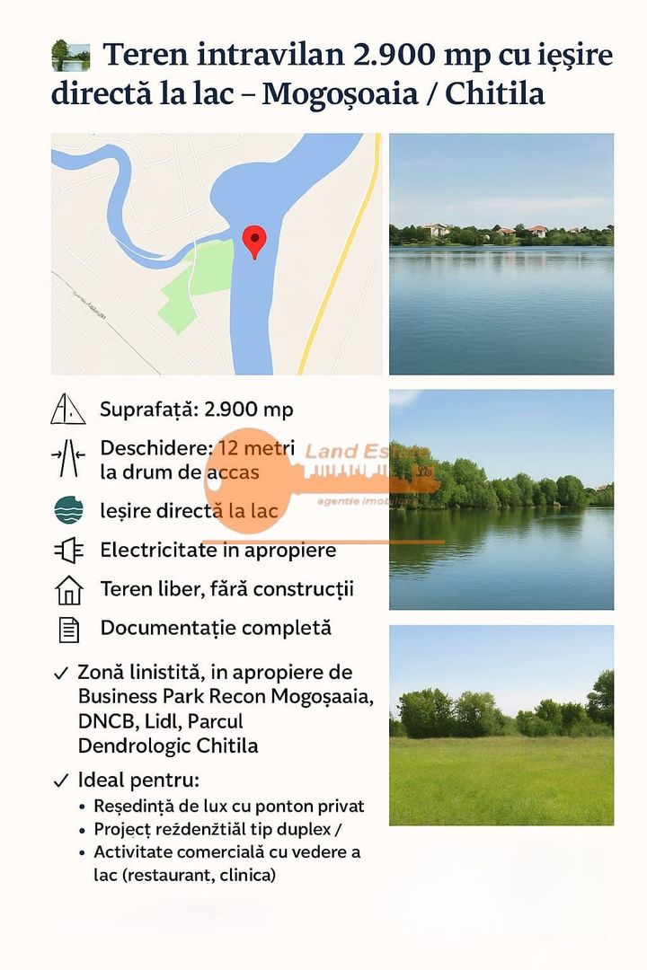 Teren de vanzare in zona Mogosoaia (Iesire la Lac) - Poză 2