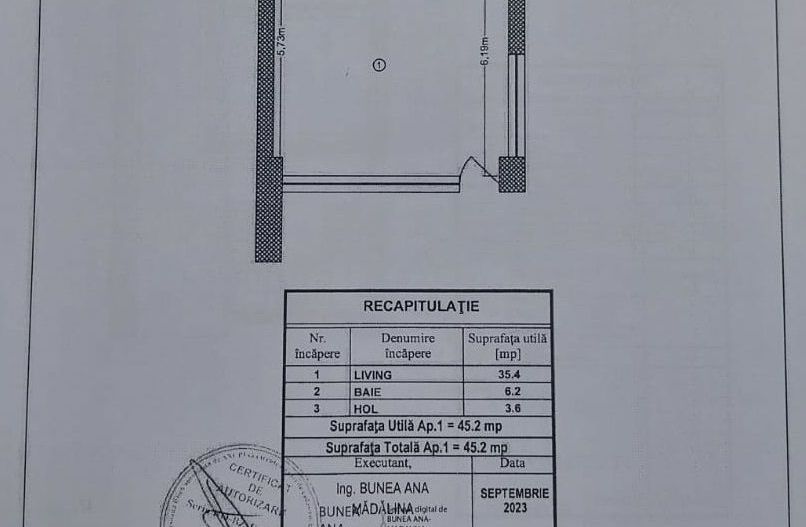 Vanzare apartament 3 camere Jiului - pretabil spatiu comercial - Schiță 15