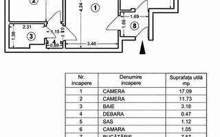 Apartament cu 2 camere zona Giurgiului - Poză 6