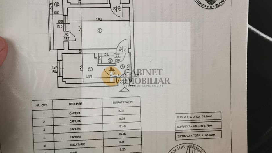 4 Camere - 87MP | Creditabil | Mobilat | Utilat | M Gorjului - 5 min - Schiță 9
