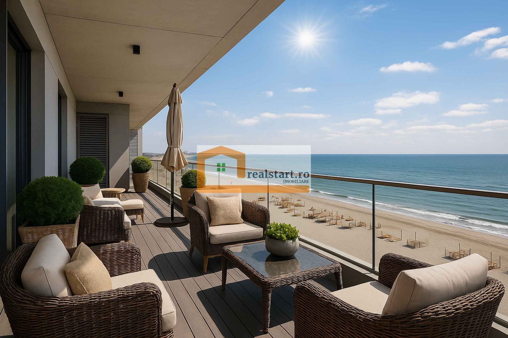 Vedere directa la Mare, Prima linie, Penthouse tip Duplex, bloc Boutique - Poză 11