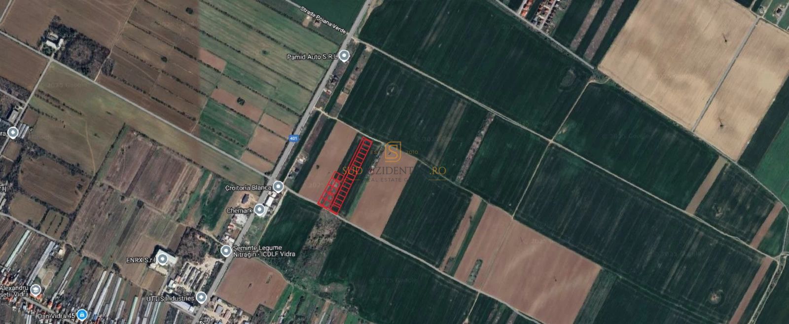 Lot teren intravilan de vanzare, 500 mp, ideal investitie,Comuna Vidra - Poză 4