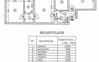 3 Camere la 12 minute de Metrou Dristor(Bloc Reabilitat) - Schiță 9