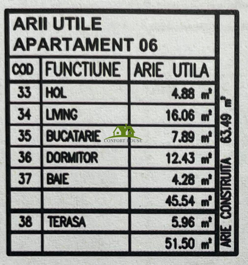 Apartament 2 camere, bloc nou, P+3, Ap.06, Parter, Bl.3 - CP2440333 - Poză 7