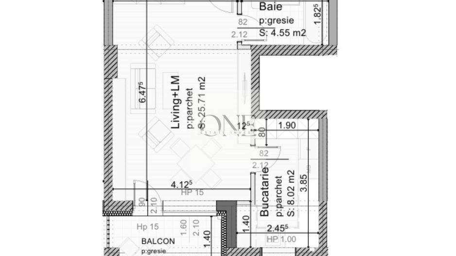 Garsoniera Modernă Bloc Nou - Poză 9