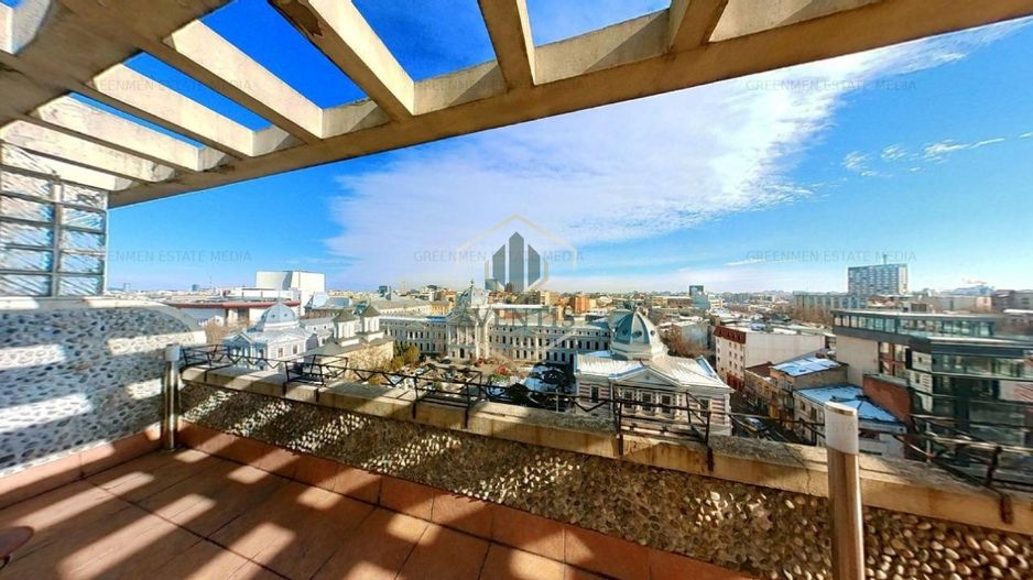 3 camere cu terasa spectaculoasa, vedere catre Universitate si Blvd Bratianu - Poză 1