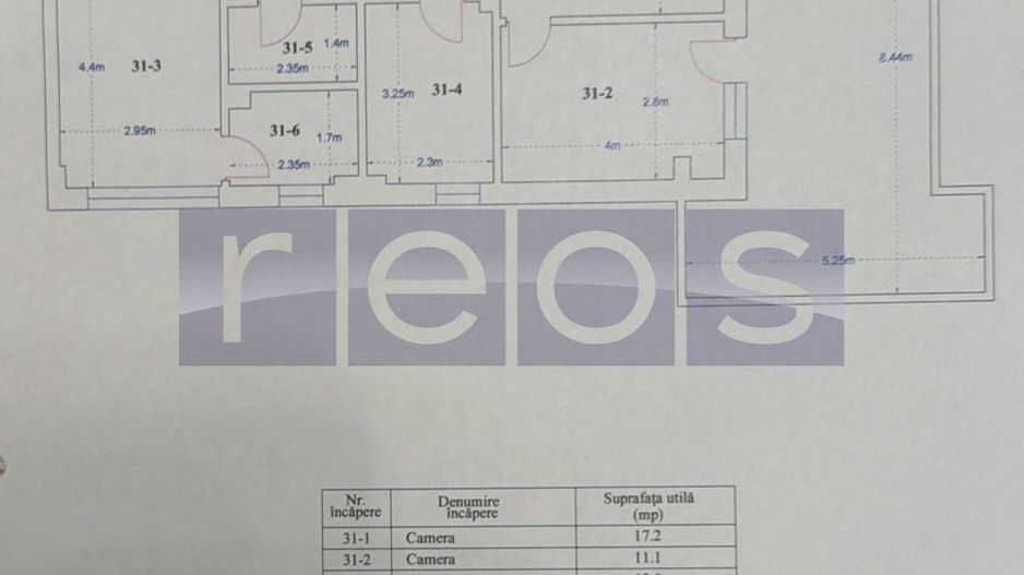 VANZARE 3 CAMERE | BLOC NOU 2024 | TERASA 31 MP | MOBILAT & UTILAT | COLENTINA - Schiță 14