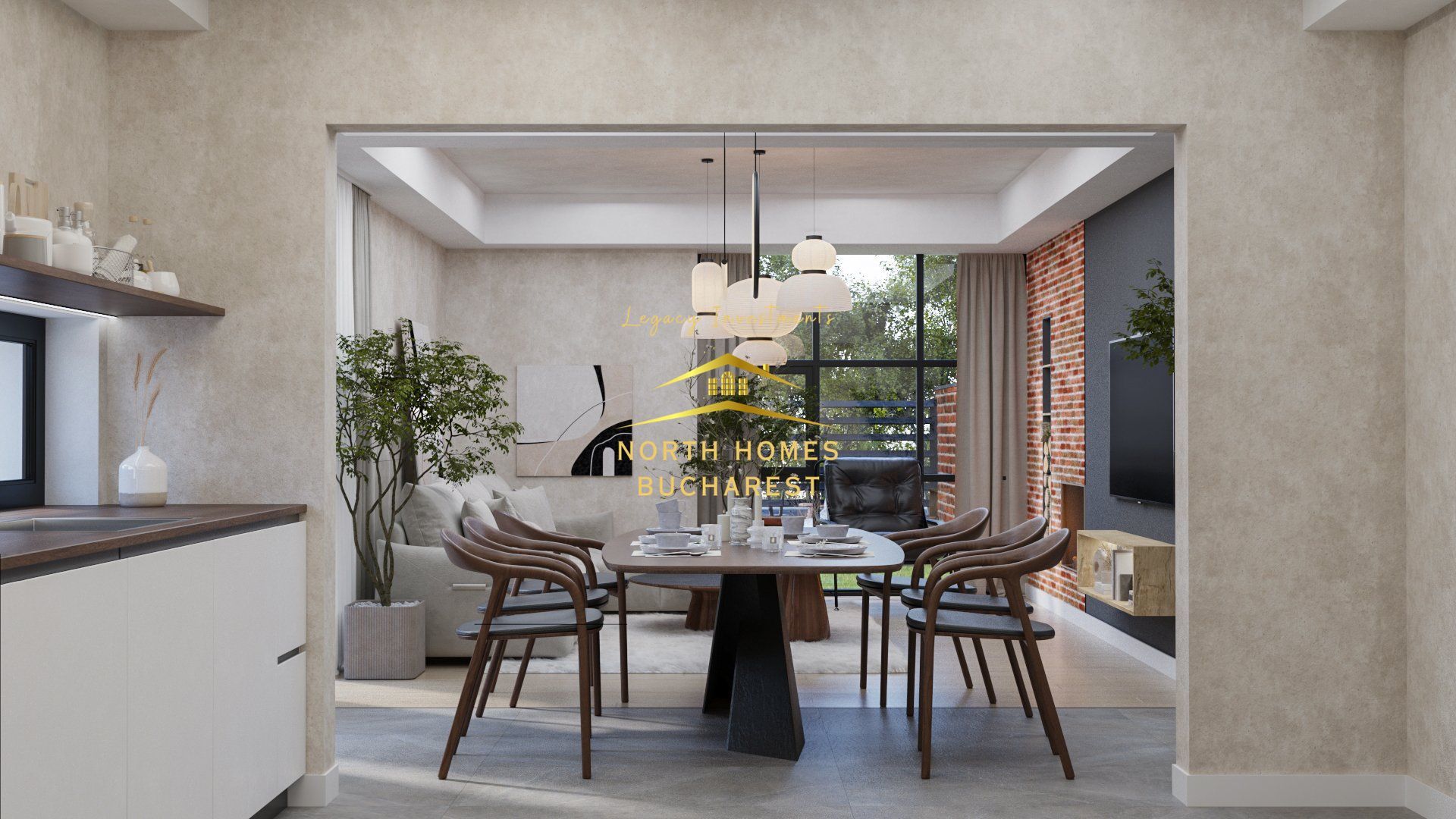 Duplex moder 4 camere, 3 bai, 2 locuri de parcare - Bucurestii Noi - Poză 8