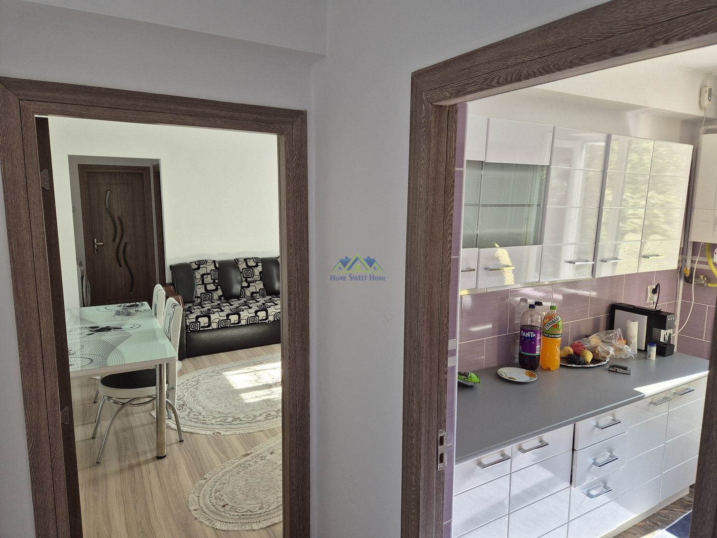 Inchiriez apartament 2 camere semi, pe Pietonala, et 1, 40mp, mobilat - Poză 7